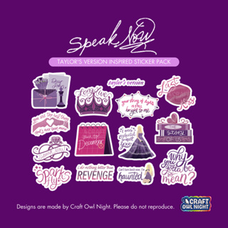 Taylor Swift Song-inspired Sticker Pack 