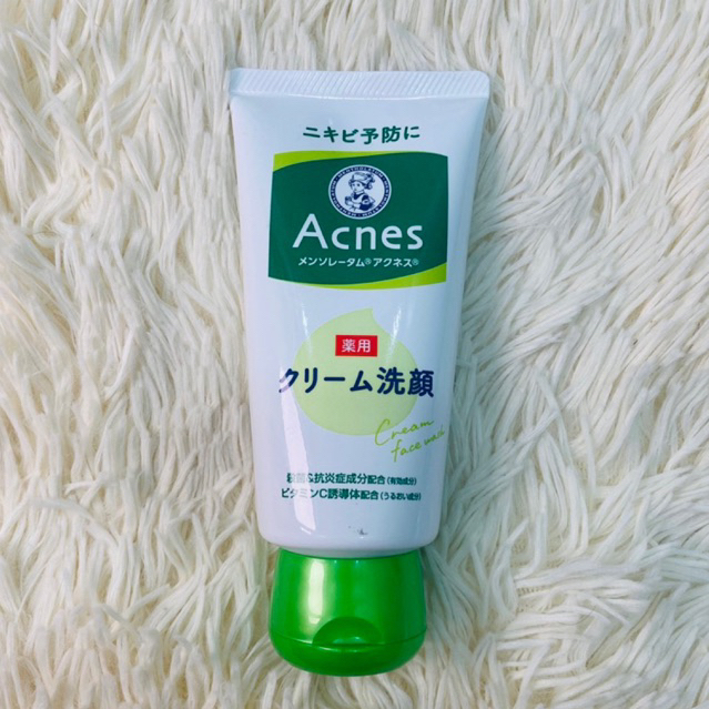 Rohto Mentholatum Acnes Medicated Creamy Face Wash 130g Shopee Philippines 9752