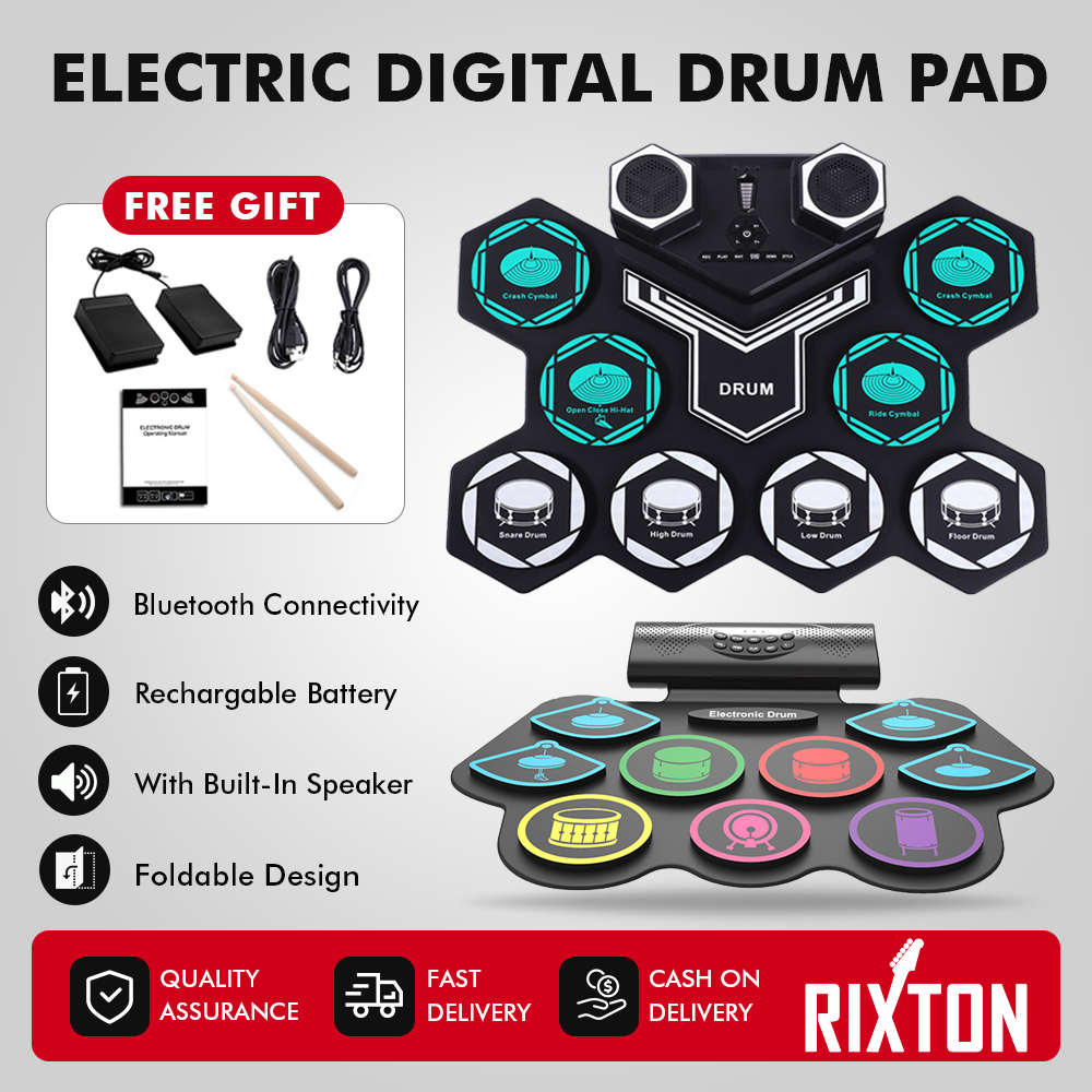 Electric Air Drumsticks Portable Virtual Reality Drum Kit Professional Smart Electronic Drum Set For Beginners Children Adults
