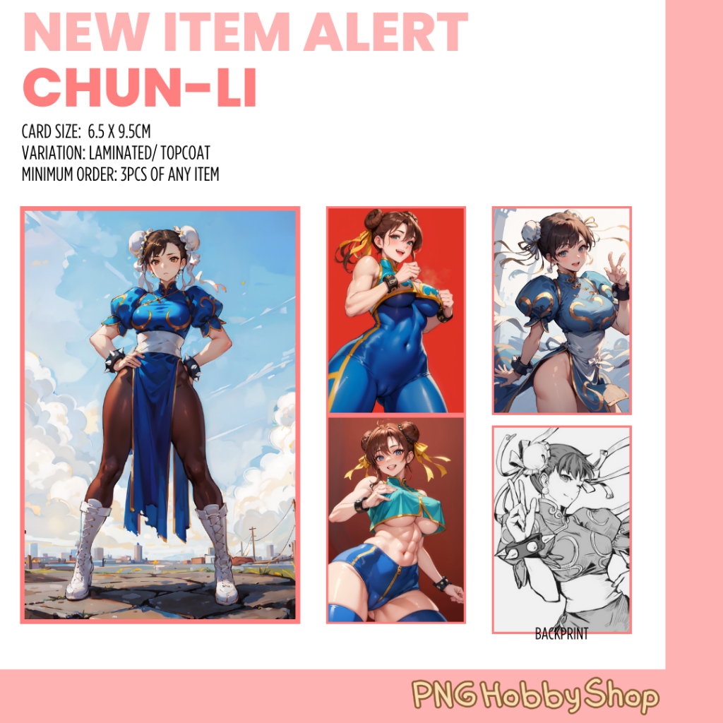 (NEW UPLOAD) Chun-Li Street Fighter Anime Photocards and Keychains ...
