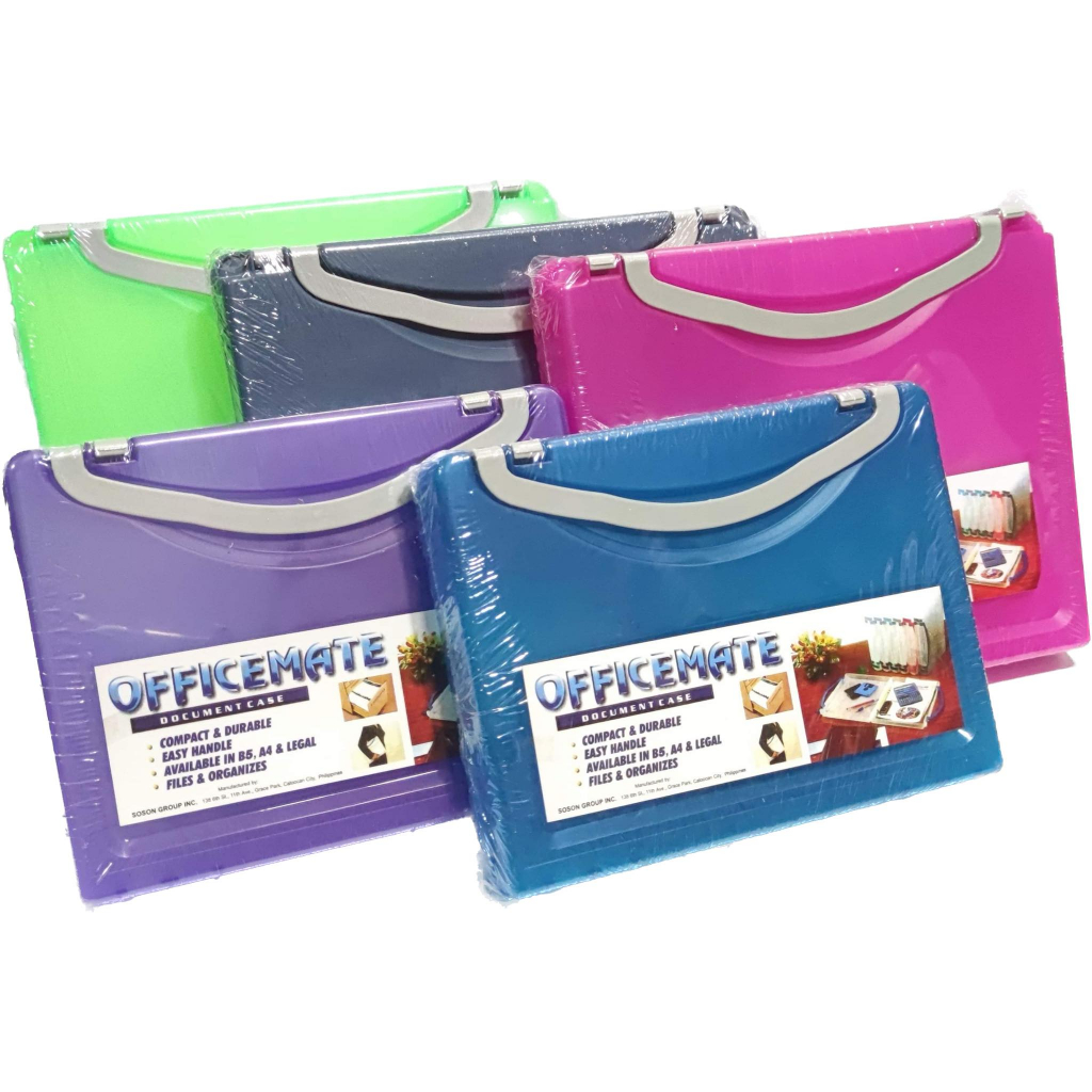 Plastic Document Case with Handle Short Long B5 A4 B4 Office School Bag