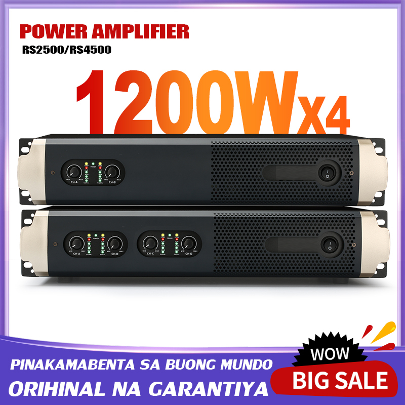 NEW BAXS RS2500/RS4500 digital power amplifier 2/4 channel power