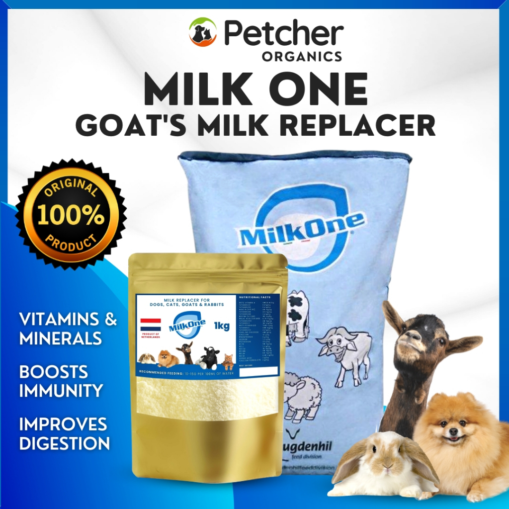 Milk One Goat's Milk Replacer 1kg Large Pouch with Added Vitamins for