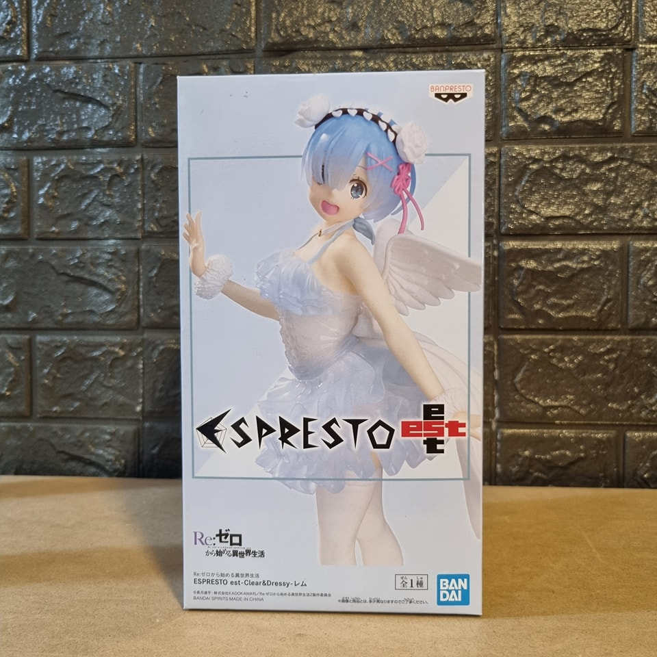 Rezero Re:Zero Rem Espresto est clear & Dressy Bandai Banpresto Angel ...