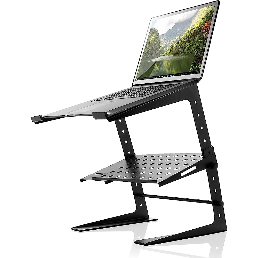 Portable Adjustable Laptop Stand Standing Table Monitor Computer Desk ...