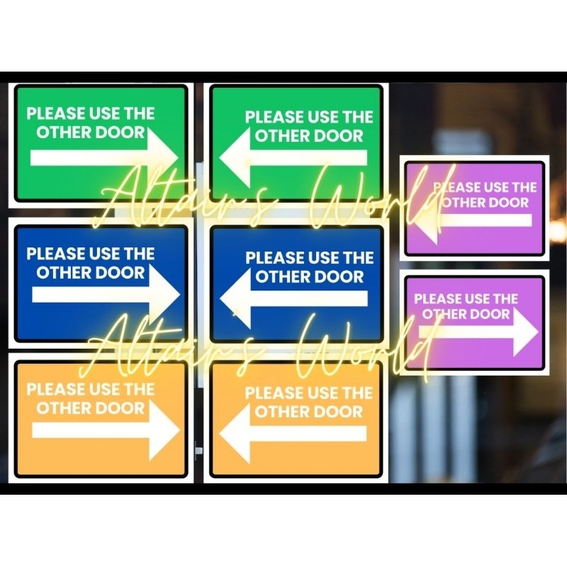 Please use the other door sign laminated door signage pvc
