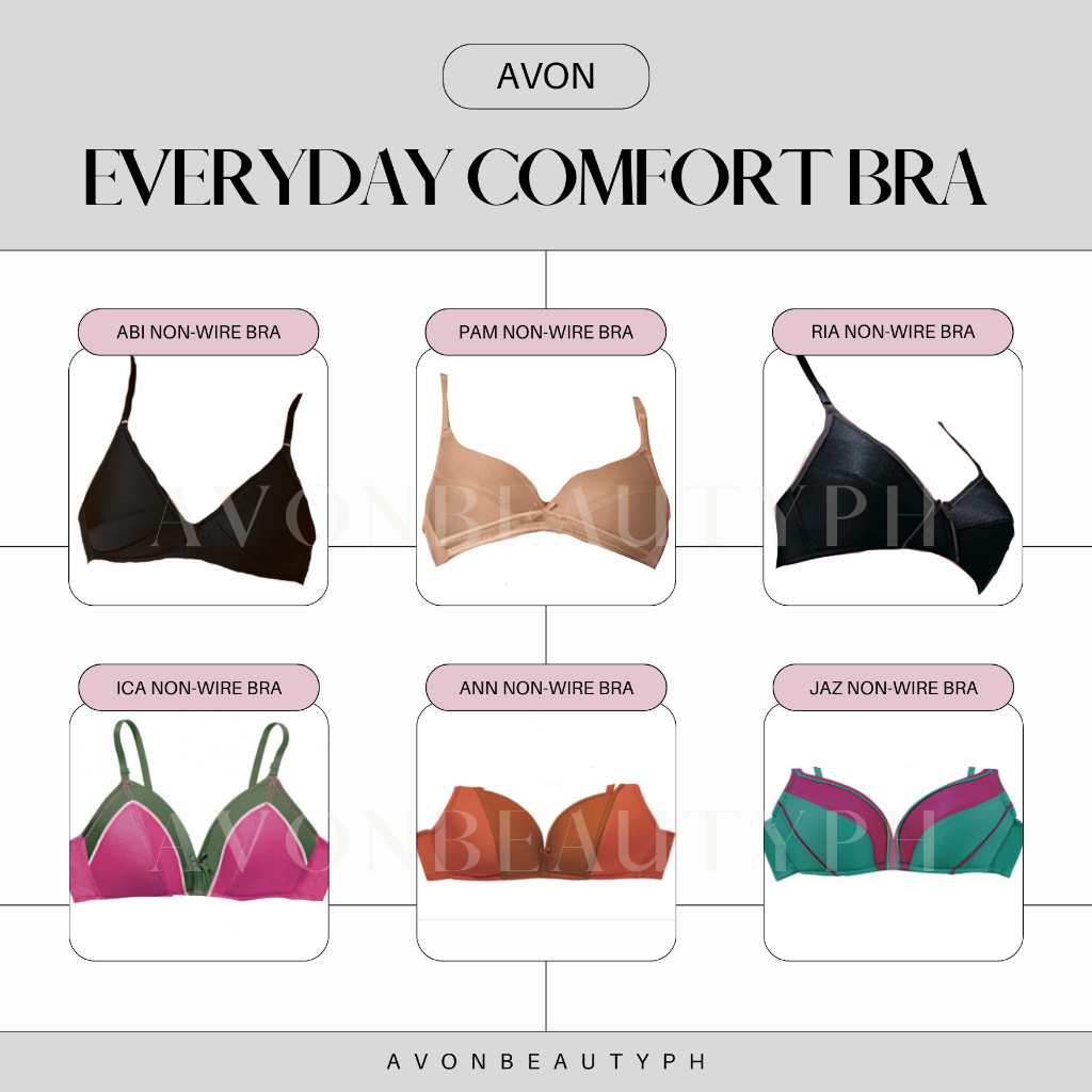 AVON Everyday Comfort Soft Cup Bra ABI PAM RIA JAZ ANN ICA BESTSELLER