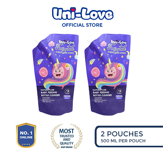 UniLove Fairytale Feeding Bottle Cleanser 500ml Pack of 2 Shopee