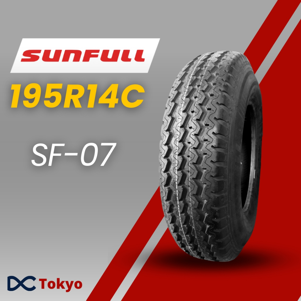SUNFULL 195 R14C TIRE SF-07 8 PLY | Shopee Philippines