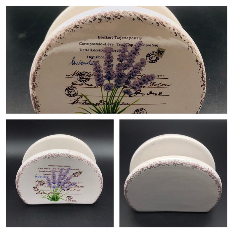Ceramic napkin holder hand painted | Shopee Philippines