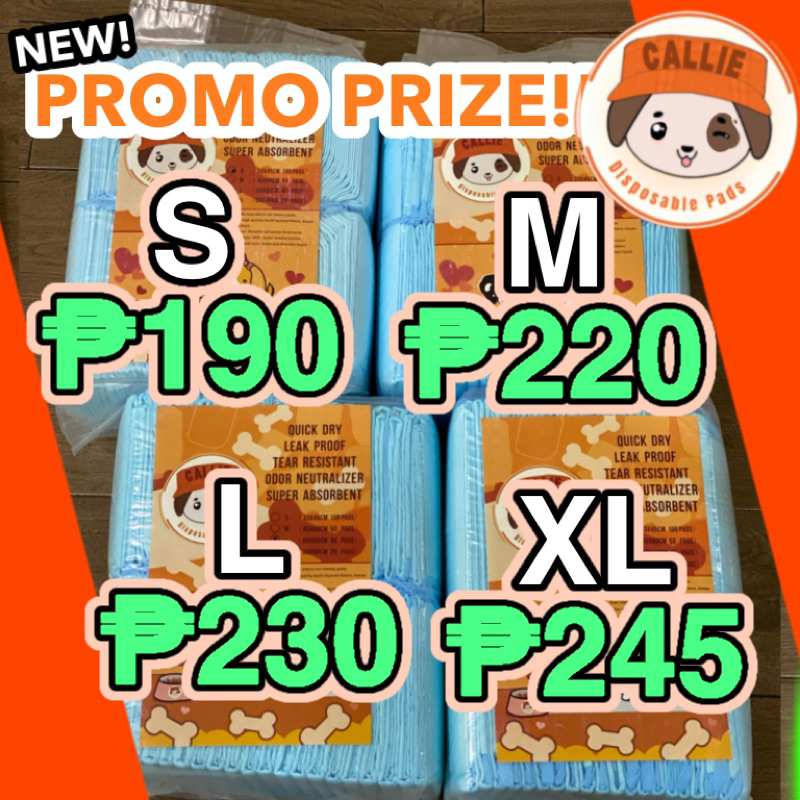 Pet Pee Pad Dog Pet Training Pee Pads ( Per Pack Small, Medium, Large