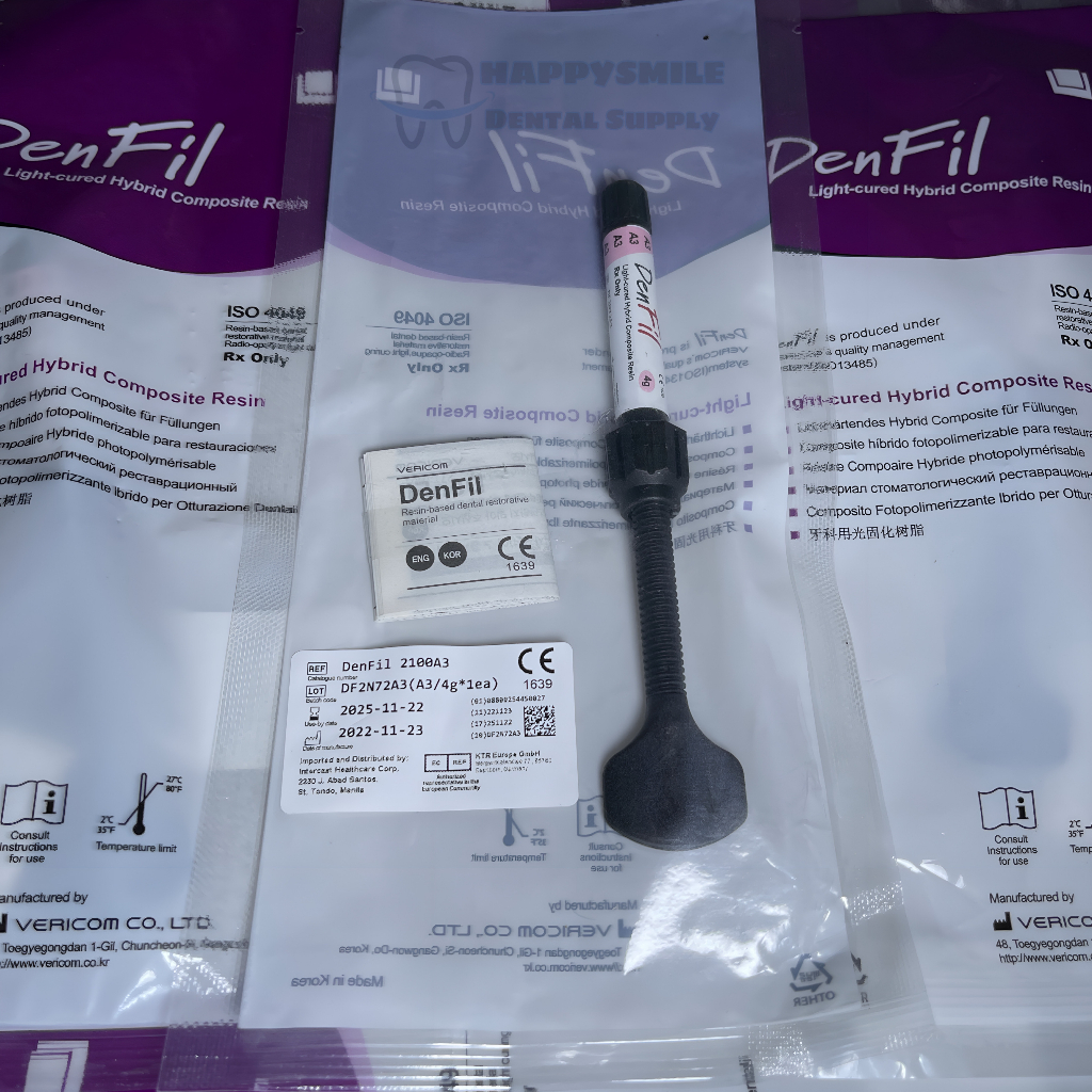 Denfil Composite Resin Refill Packable Lightcured Hybrid A1 A2 A3 A3.5
