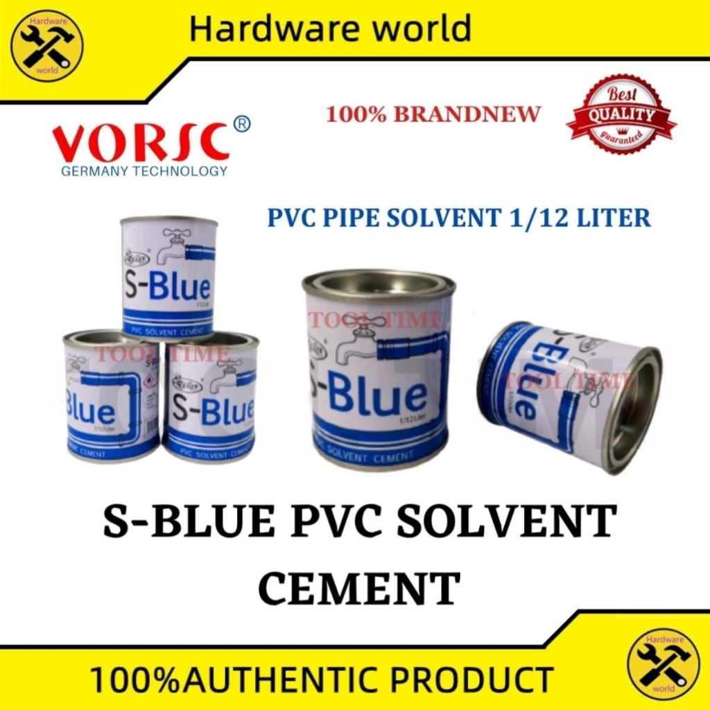 SBLUE PVC PIPE CEMENT SOLVENT/SOLVENT CEMENT 1/12 LITER Shopee
