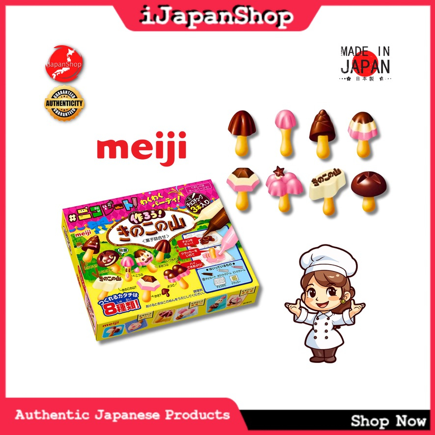 Meiji DIY Apollo Strawberry/Kinoko No Yama Chocolate Kit 3/2025 Expiry