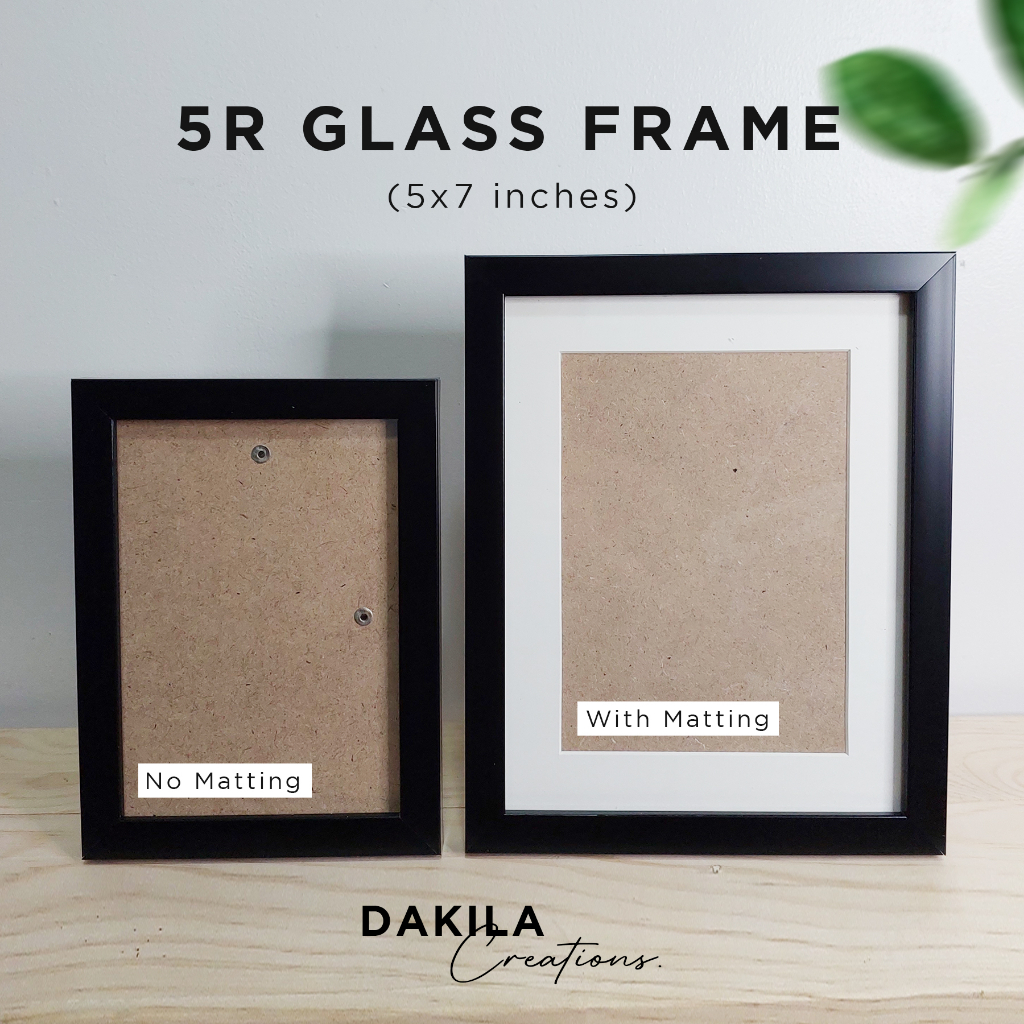 5R Minimalist Glass Frame (with Hook & Stand) Shopee Philippines