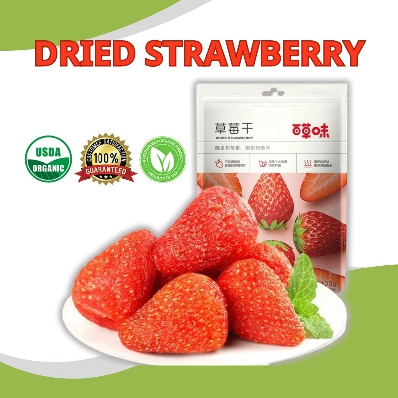 Dried Strawberry without sugar organic, Dried strawberries with sweet