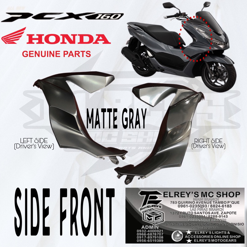 TNT Gloss Black Front Fender Fairing For Honda PCX 125 150 – 2010-2020