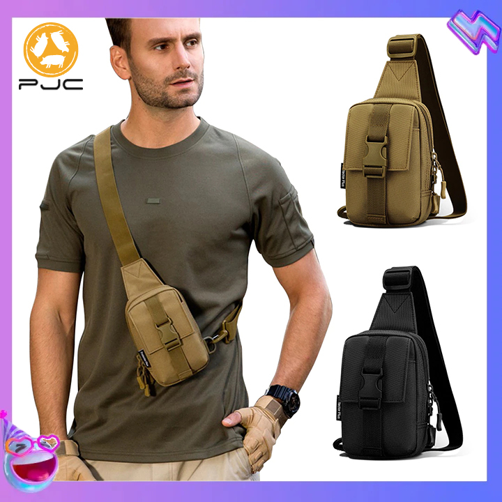 New Men's Bag Single Shoulder Oblique Straddle Bag Men's Chest Bag ...