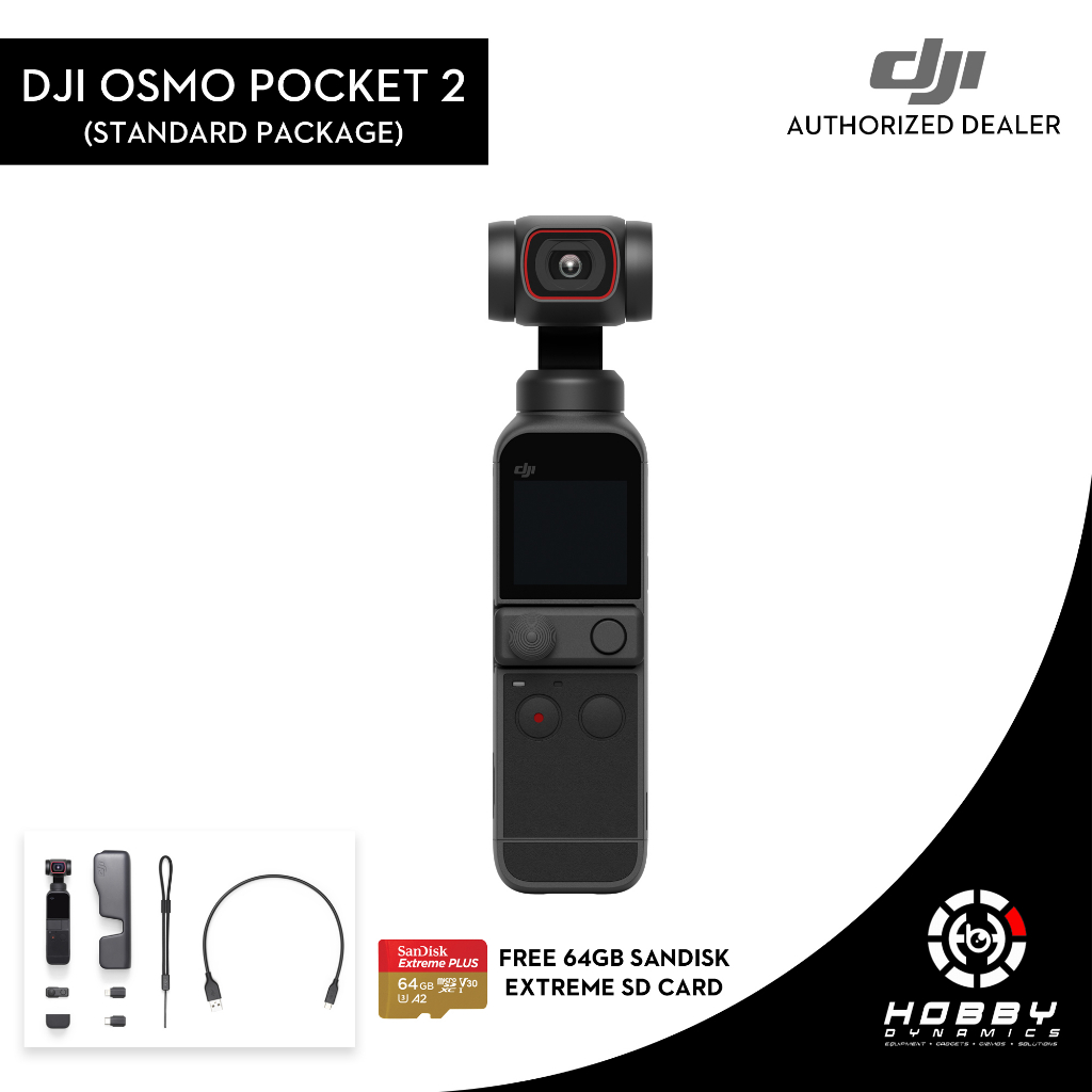 Dji Pocket 2 3-axis Stabilized Handheld Camera With Free Sandisk 64gb 