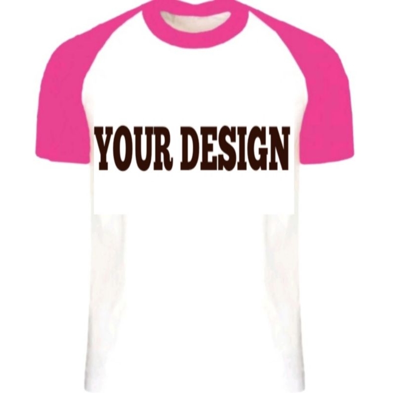 YOUR DESIGN With back PRINT SURNAME Raglan Shirts Sublimation Print ...