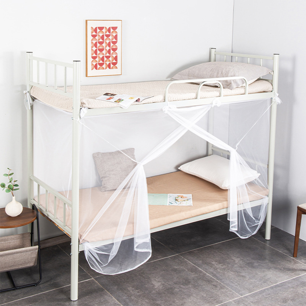 Dormitory bunk bed mosquito net single mosquito net without installation zipper dust Shopee