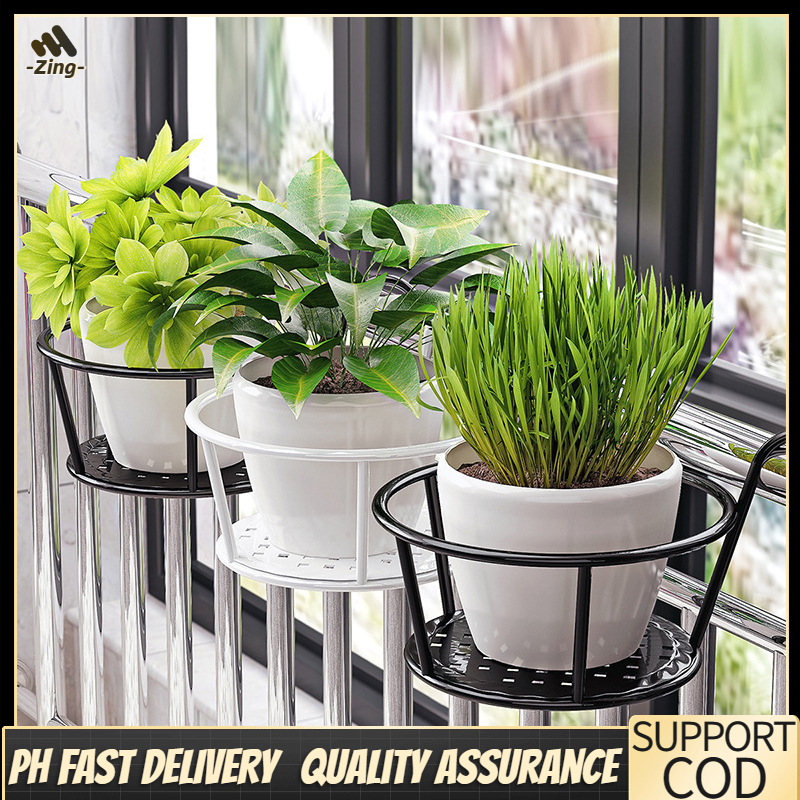 Multifunctional metal plant bracket hanging pot plant iron flower stand