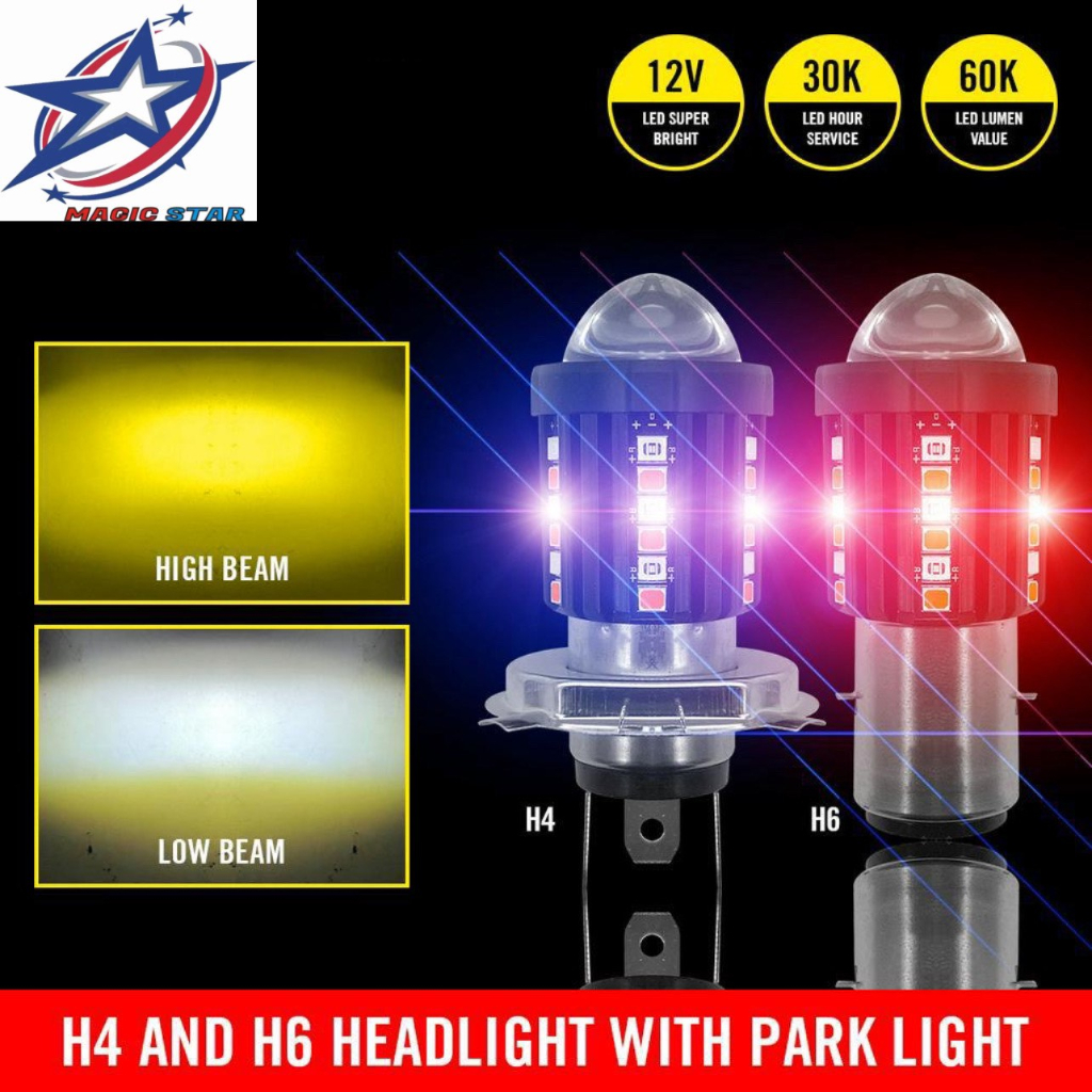 H4 headlight with park light halogen bulb universal firefly style #4941 ...