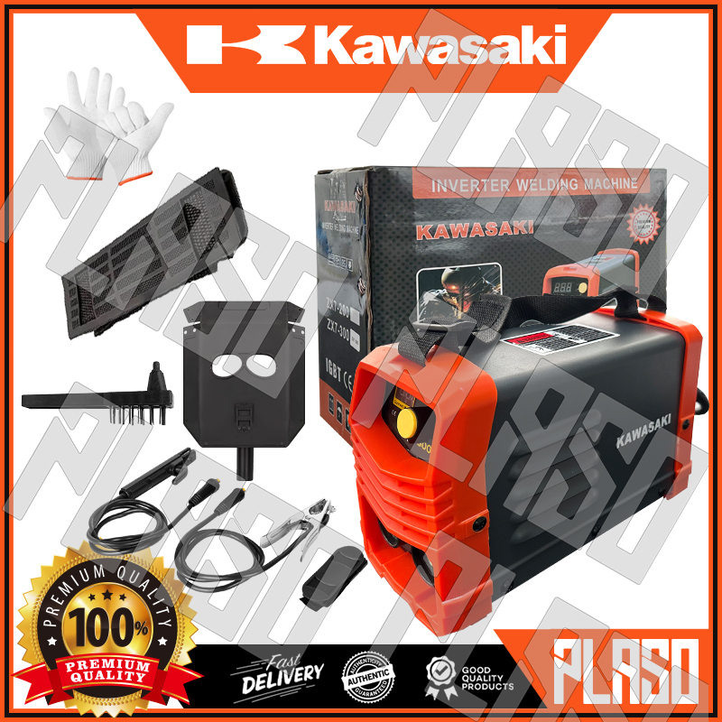KAWASAKI 200A/300A Inverter MINI Welding Machine Gasless for Steel