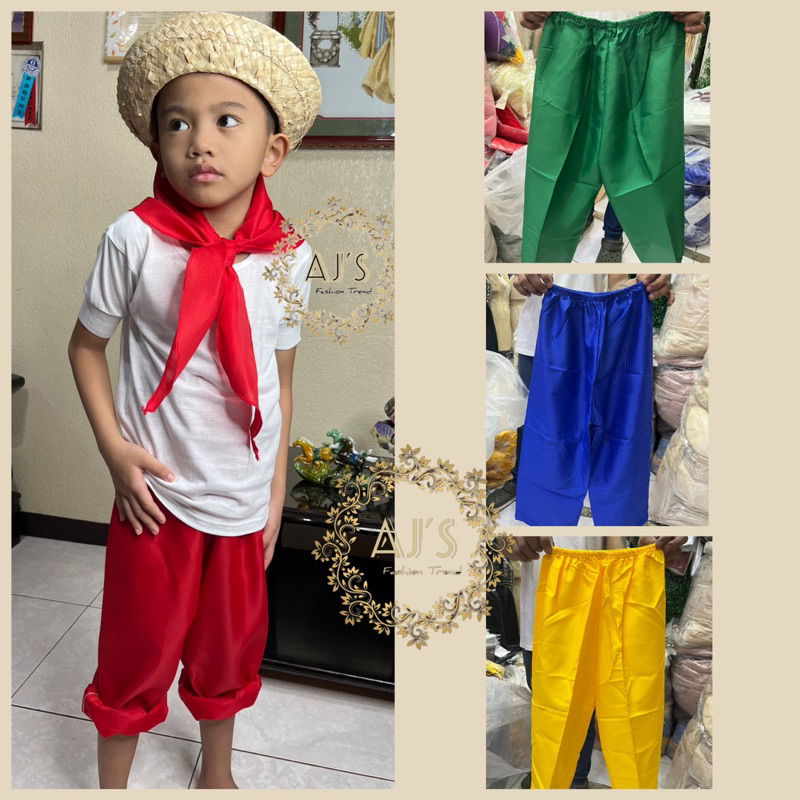COMPLETE SET w/ Hat Katipunero/Magsasaka Filipino Costume For Kids and ...