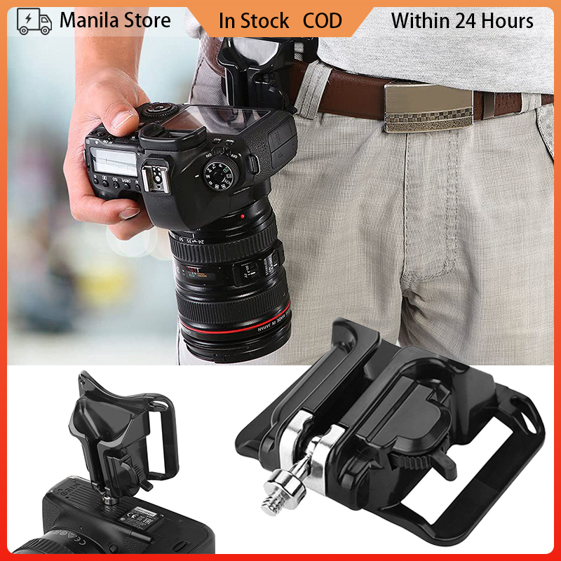 Camera Hanger Fast Loading Holster Hanger Camera Waist Belt Buckle Button Mount Clip For DSLR
