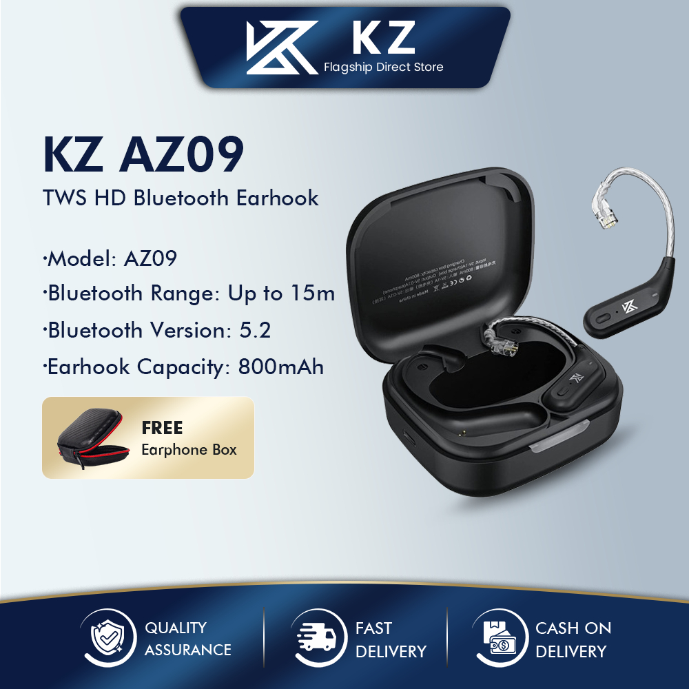 KZ AZ09 Wireless Upgrade Bluetooth-compatible 5.2 HIFI Wireless Ear ...