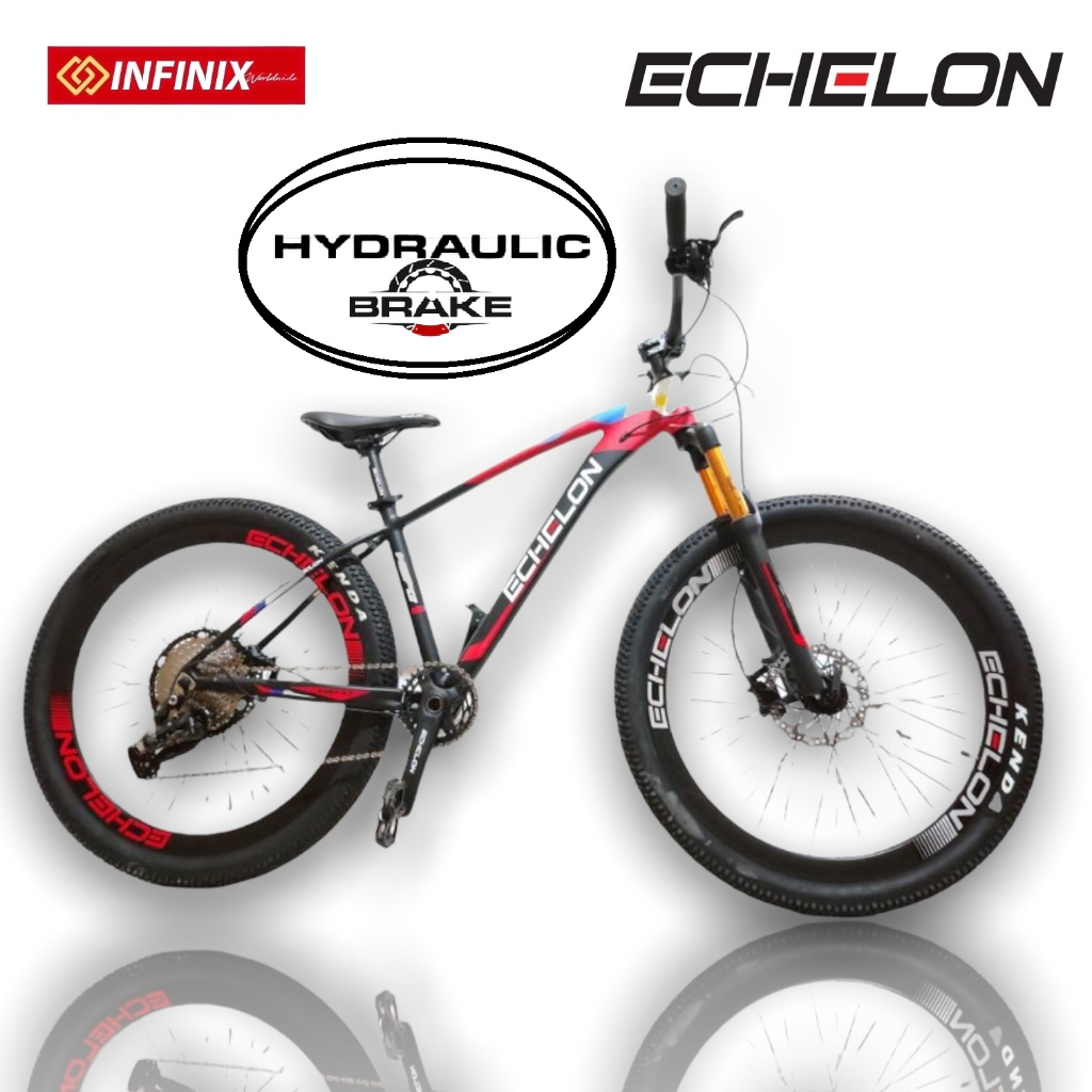 Echelon Hero MTB 27.5 Mountain Bike with Remote air suspension Fork and Hydraulic brakes