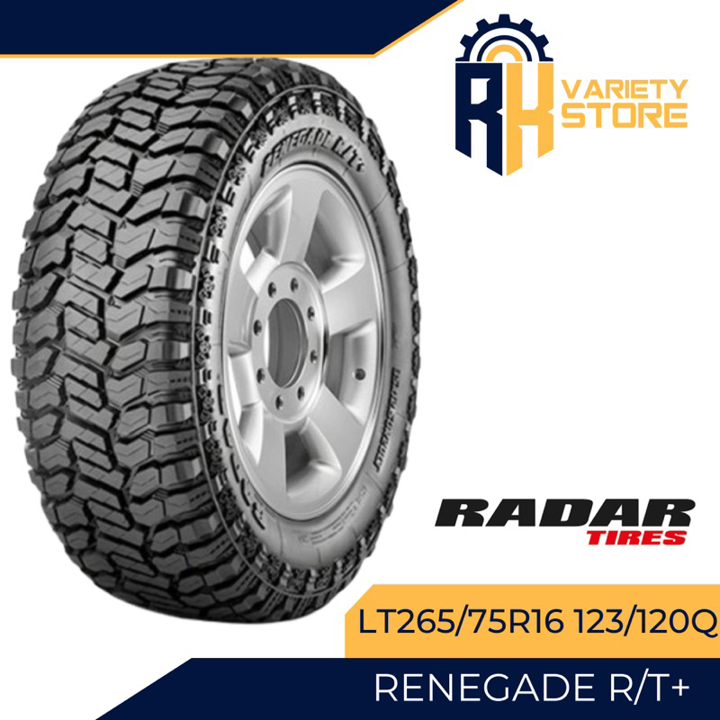 RADAR LT265/75R16 123/120Q RENEGADE RUGGED TERRAIN TIRES CHINA 265 ...