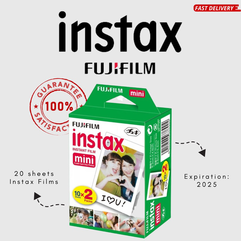Fujifilm Instax Mini Film Twin Pack (20 sheets) / Single pack (10sheets