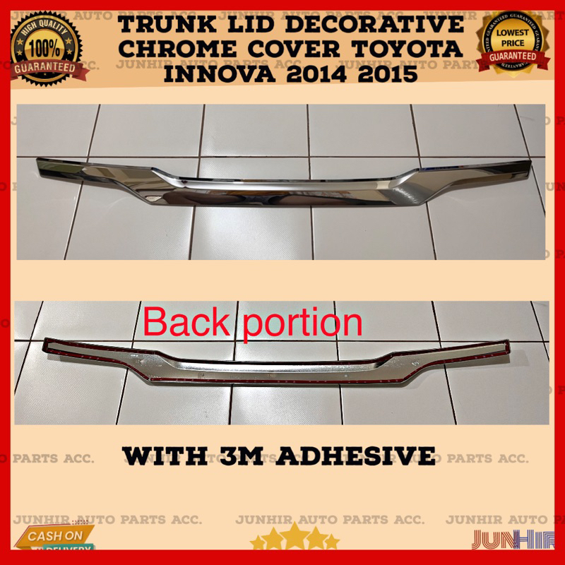 Toyota Innova 2014 2015 TRUNK LID CHROME DECORATIVE COVER | Shopee ...