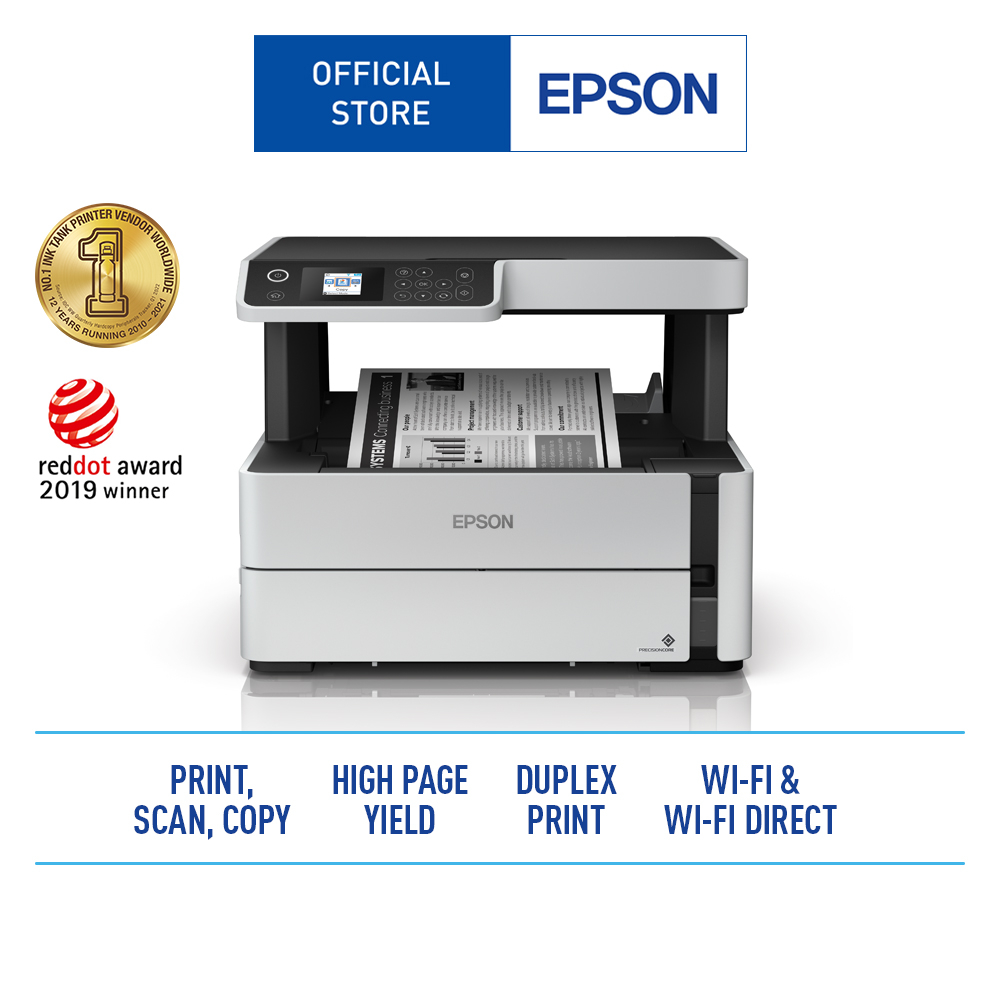 Epson Ecotank Monochrome M2170 Wi Fi Ink Tank Printer Shopee Philippines 4864