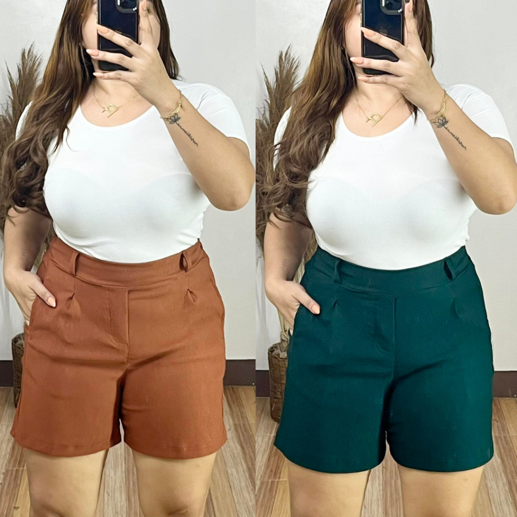 Belted High Waist Shorts