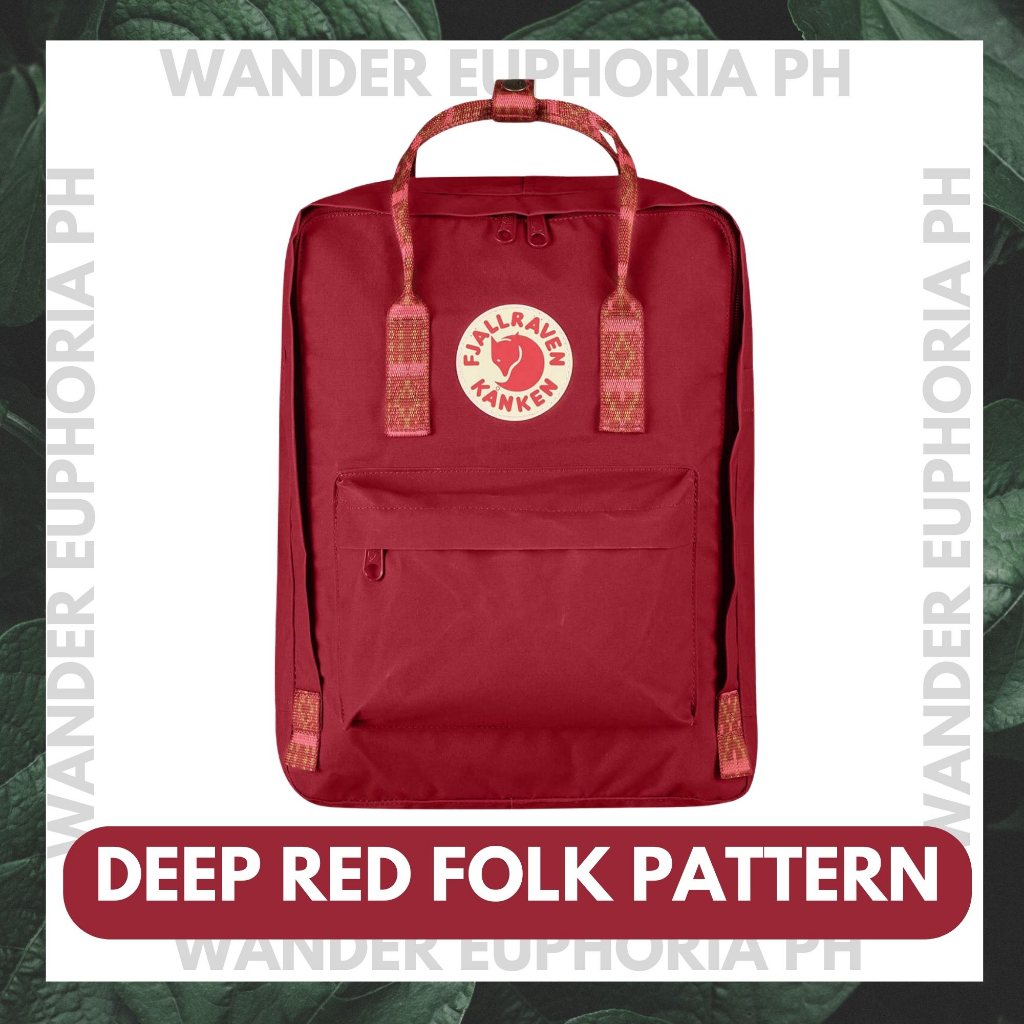 Fjallraven kanken backpack deep red on sale