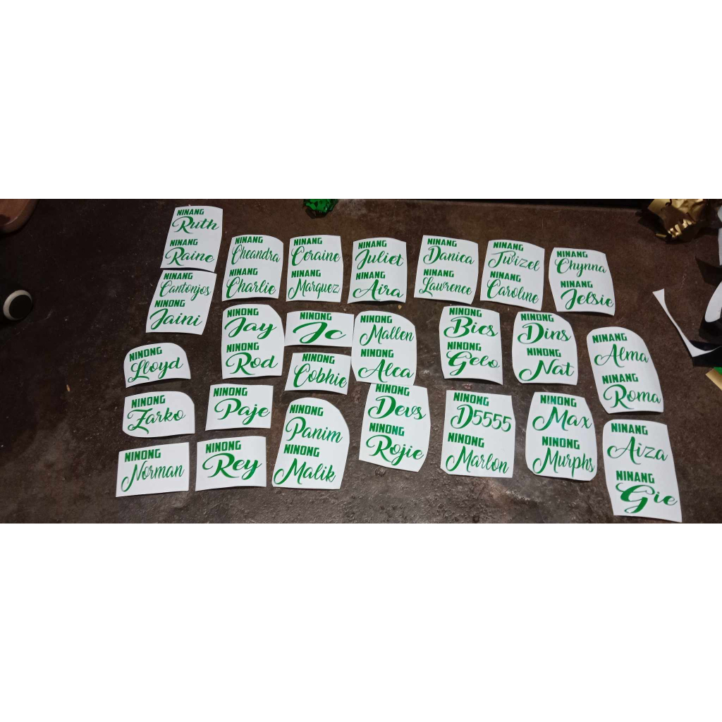 Customized Decal Stickers Pt.4 | Shopee Philippines
