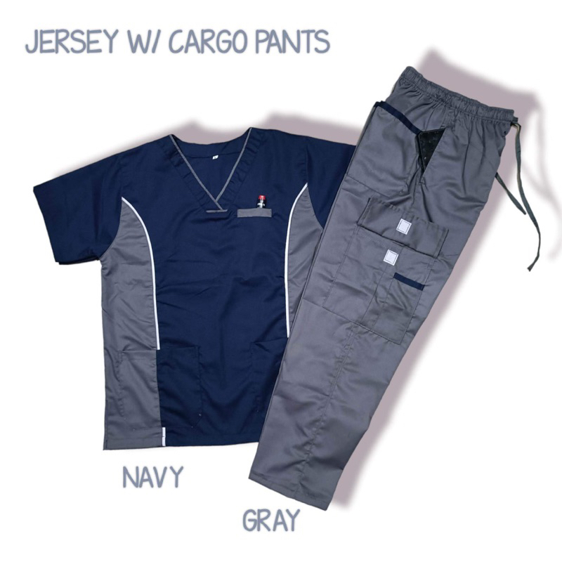 SCRUB SUIT WITH 8 POCKETS CARGO PANTS Shopee Philippines