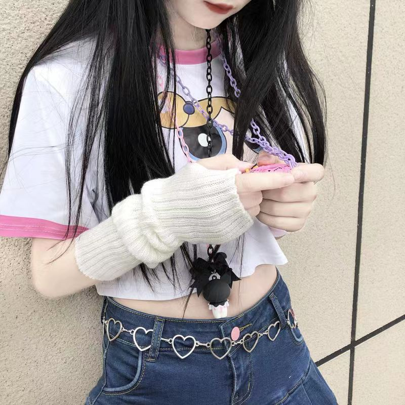 Am Sleeve Cosplay Paty Fingeless Shot Am Gloves