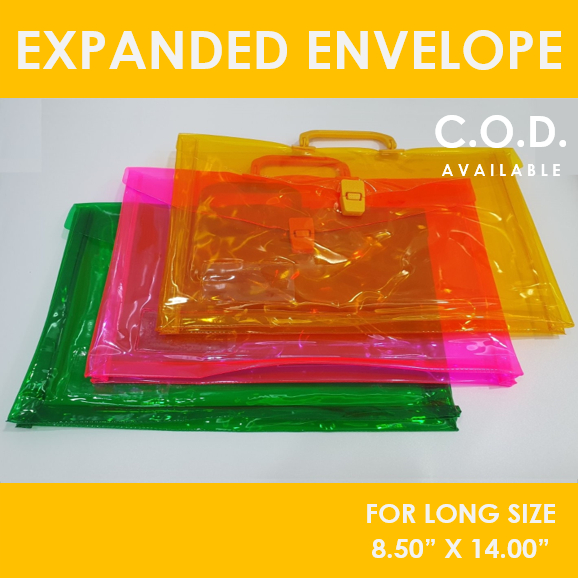 CLEARANCE Expanded Envelope PVC (Long) Expanding Plastic Envelope