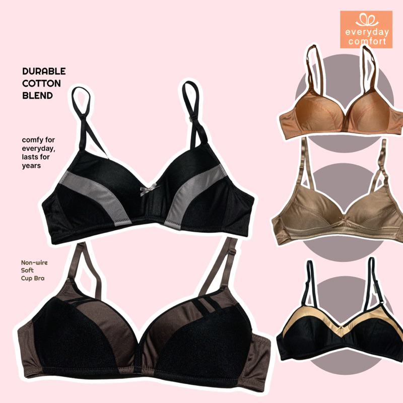 Bea NonWire Soft Cup Everyday Comfort Bra (Pam, Eli, Aya, Avi, Kim