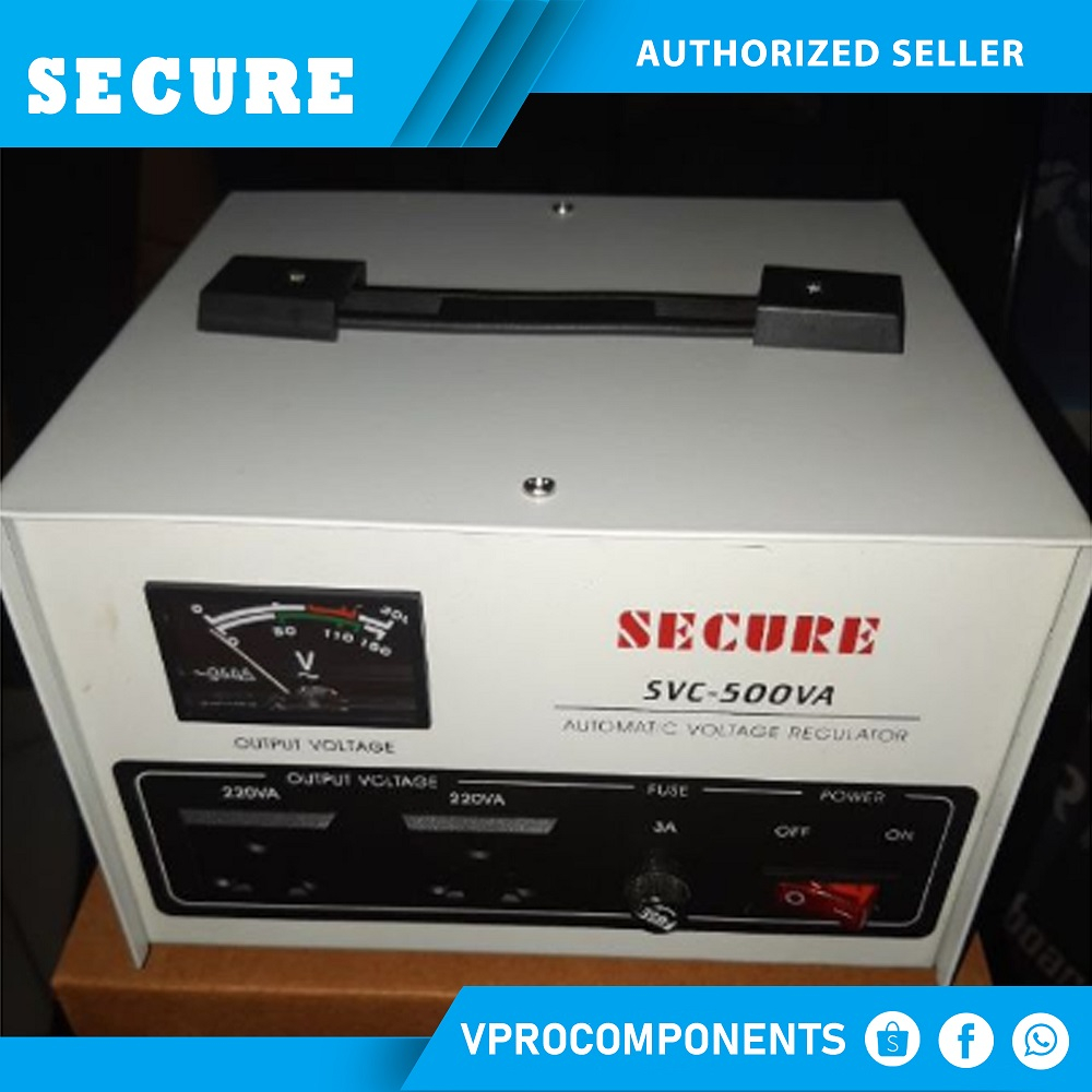 SECURE 500W AVR WITH METER (SVC-500VA) | Shopee Philippines