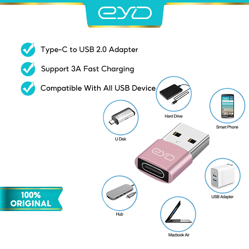 EYD CU01 TypeC To USB Converters For Laptop Macbook Phone USB Type C