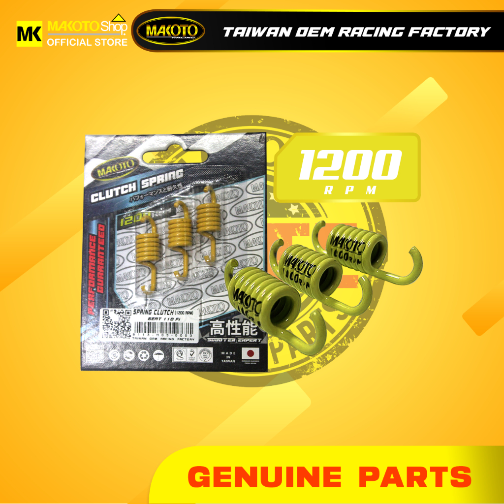 Makoto Racing Clutch Spring (1000 RPM / 1200 RPM / 1500 RPM) | Shopee ...