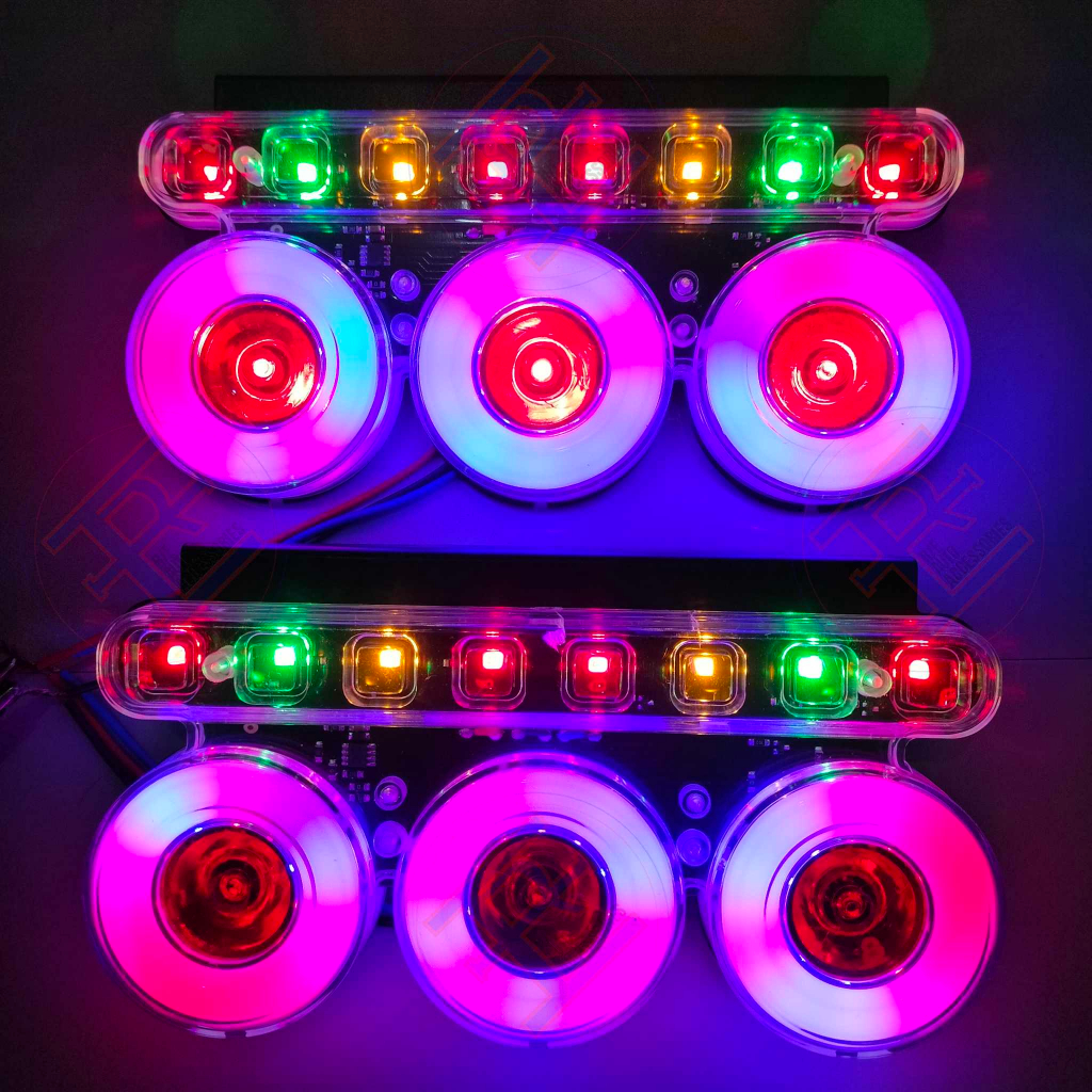 1 Pc 12V24V SevenColor Flashing LED Light Waterproof Strobe Warning