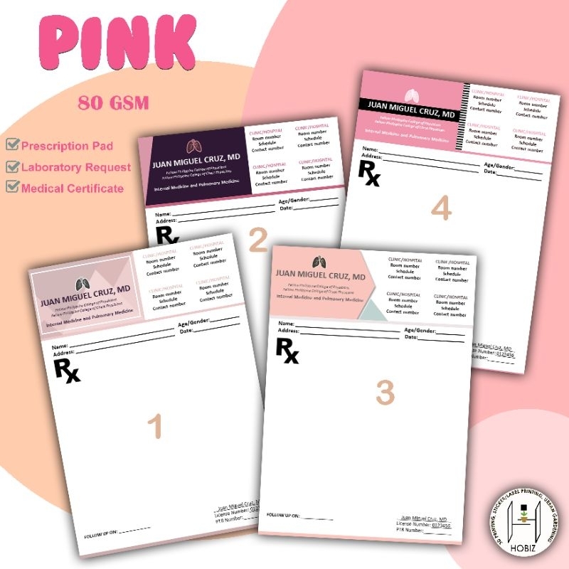 PERSONALIZED PRESCRIPTION PAD | Shopee Philippines