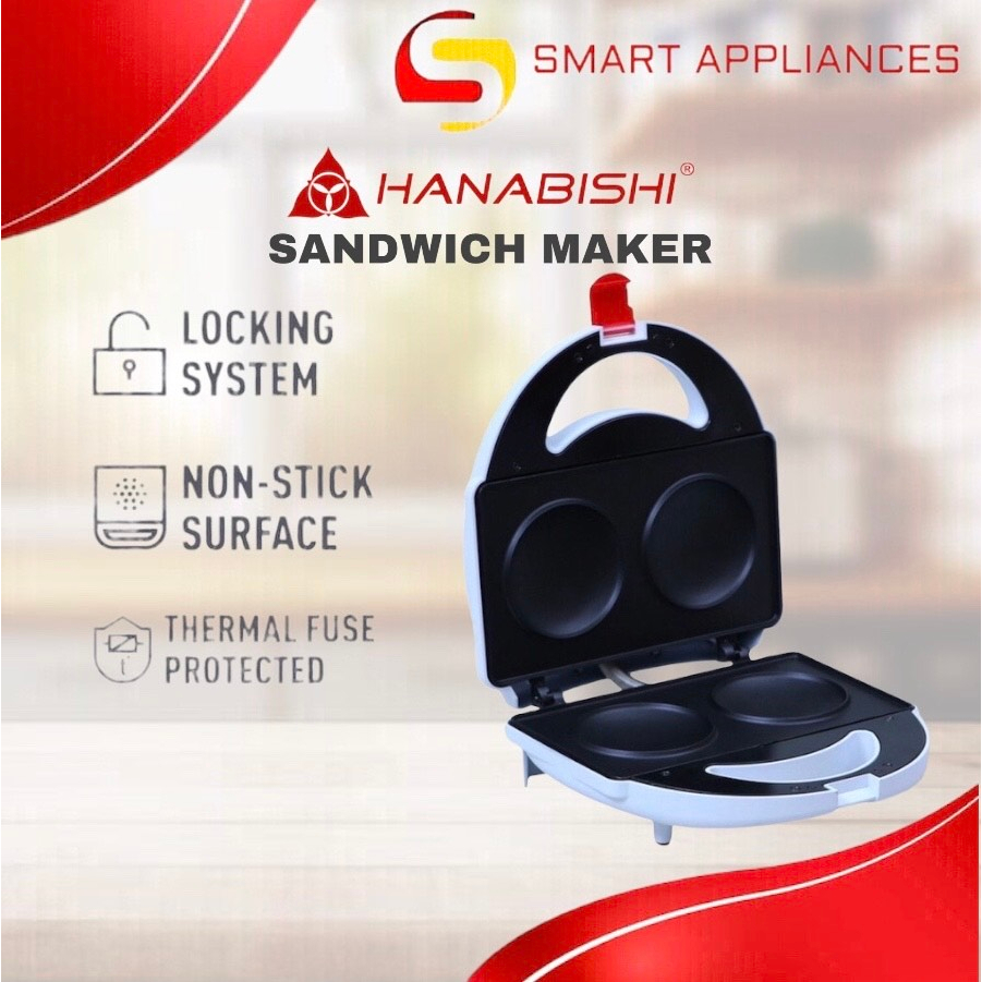 Hanabishi Sandwich Maker HSM40P by Smart Appliances Center Shopee