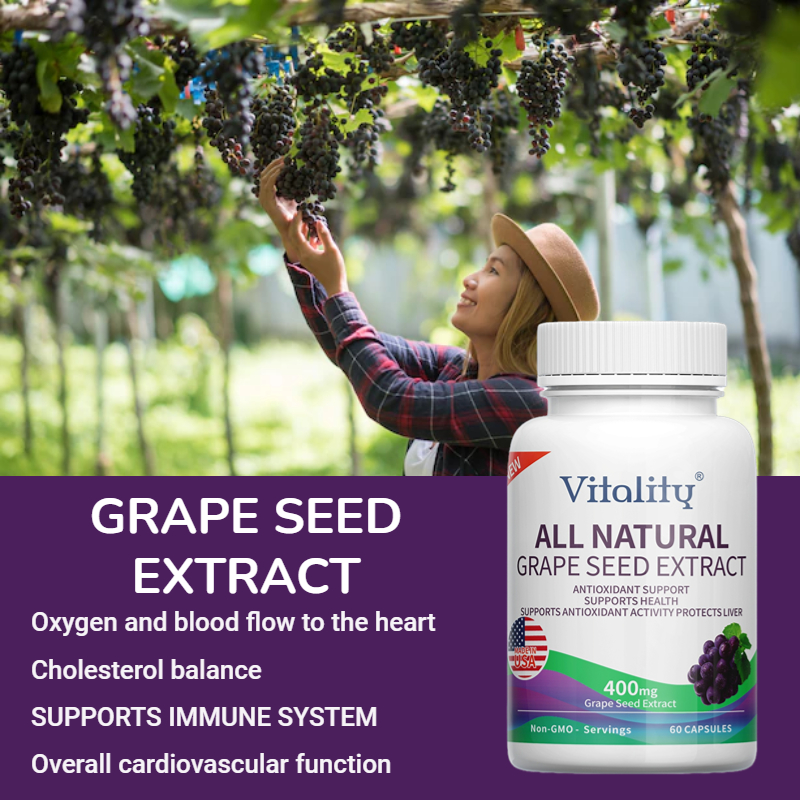 Grape Seed Extract Strength Antioxidant Skin Lightening Immunity Health